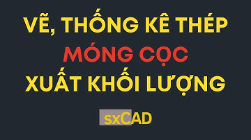 2. Vẽ móng cọc + thống kê thép trên AutoCAD, xuất tiên lượng ra Excel - sxCAD 2024