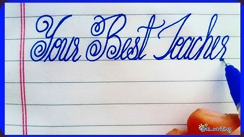 Perfect Cursive Writing | Inspirational Quote in Stylish Handwriting | Handwriting Motivation