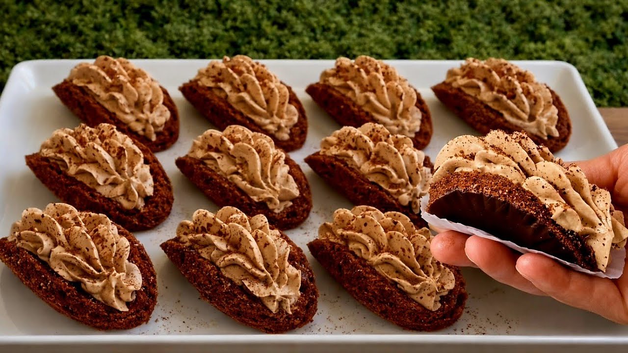 Идеальные пирожные с шоколадом и кофе