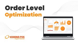 Order Level Optimization - KORONA POS Manual