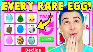Trading *EVERY RARE EGG* In Adopt Me AT ONCE!! *RICH* Roblox Adopt Me Trading (EXPENSIVE!!)