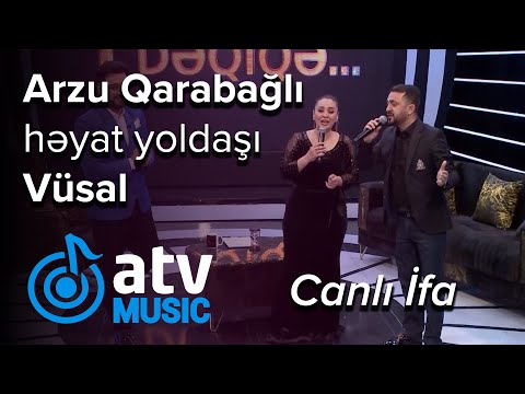 Arzu Qarabağlı həyat yoldaşı Vüsal ilə ilk dəfə CANLI İFA - (1 Dəqiqə)