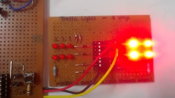 4 Way Traffic Light using 555 Timer IC
