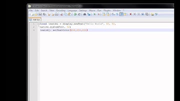 Corona SDK: Hello World