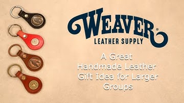 Making Leather Keychains Using our Round Key Fob Kit