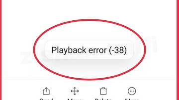 How To Fix Playback error (-38) Problem Solve || Music not play problem in Android