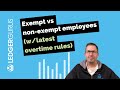 Is your employee exempt or non-exempt? | Overtime pay implications