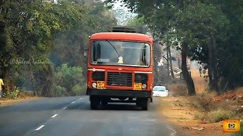Early Morning Coverage of MSRTC Buses on Mumbai Goa Highway | MSRTC Buses in Konkan