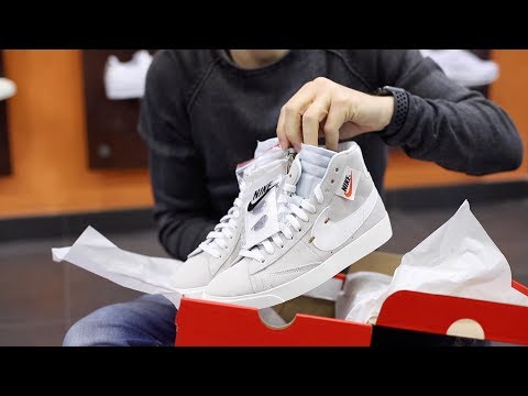 Unboxing Sneakers Nike Blazer Mid Rebel Grigio BQ4022-101 | Freesneak Shop