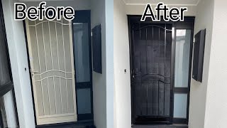 How To Spray Paint A Security Door
