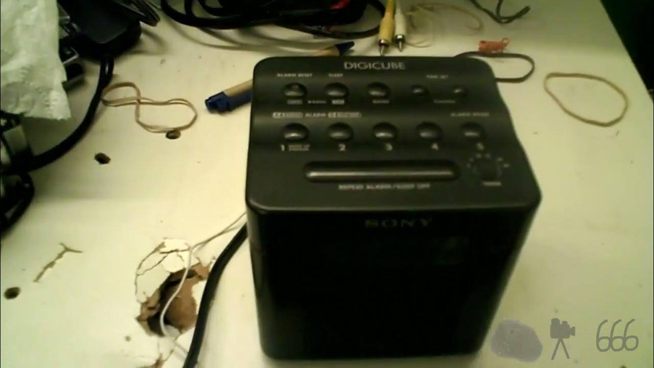 Sony Digicube ICFC103 Clock Radio YouTube