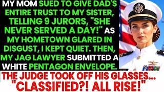 She Never Served A Day!＂ My Mom Humiliated Me In Front Of 9 Jurors—Then My JAG Lawyer Stood Up