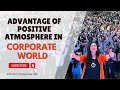 Advantage of positive atmosphere in corporate world  himanis happiness hub  albert einstein story