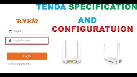 How to setup and configure Tenda wireless router step by step / Specification
