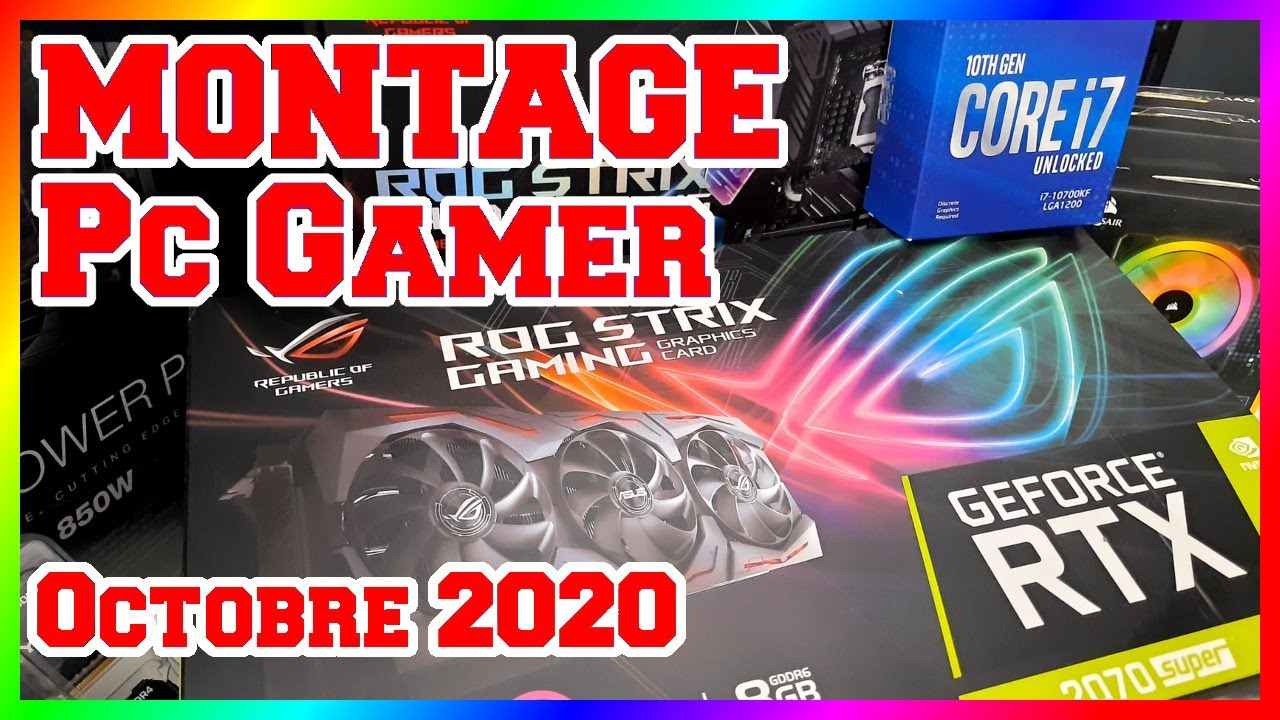 Montage PC Gamer I7 10700KF et RTX 2070 Super - YouTube
