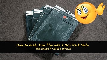 How to EASILY load film or glass plates into a 4x5 DOUBLE DARK SLIDE!