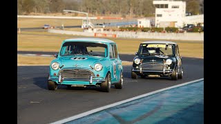 Mini vs Camaro: Tom Tweedie Morris Cooper S Historic Winton 2024 Race 3