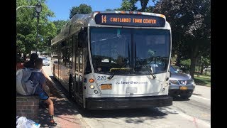 Bee-Line Bus: On Board NABI 40LFW Hybrid [#226] Route 14 Bus to Cortlandt Town Center