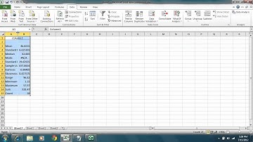 Statistics - Excel 2010 - Descriptive Statistics