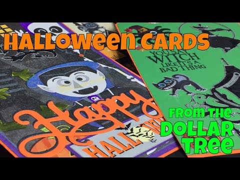 Dollar Tree DIY Halloween Cards from Stickers & Halloween Bags!!! **BY REQUEST** Halloween Cards!