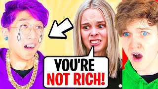 Girl FAKES BEING RICH At School, What Happens Is Shocking! (LANKYBOX REACTS TO DHAR MANN!)