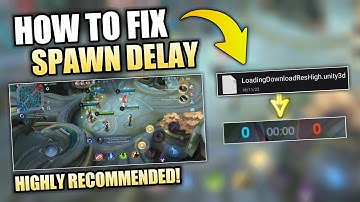 New! How To Fix Spawn Delay (Slow Loading) Ml | Cara Mengatasi Patah Patah Mobile legends
