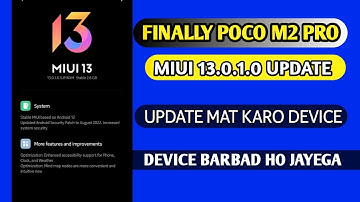 Poco M2 Pro Miui 13 Update And Android 12 update | Finally Mil Gya ❤️