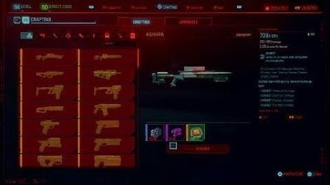 Cyberpunk 2077 Glitch free crafting