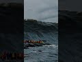 A Huge Tsunami Wave Covers People On The Pier Did You Manage To Survive A Huge Tsunami Wave Covers People On The Pier Did You Manage To Survive