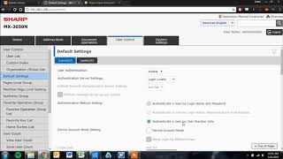 Famous Sharp User Control with Exception for Printing  - Printing does not require code on Sharp Copier Profile