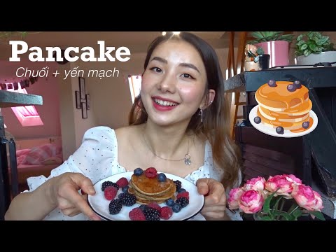Video Pancake Chuối Yến Mạch siêu dễ làm - ENGSUB- Healthy... - youtube