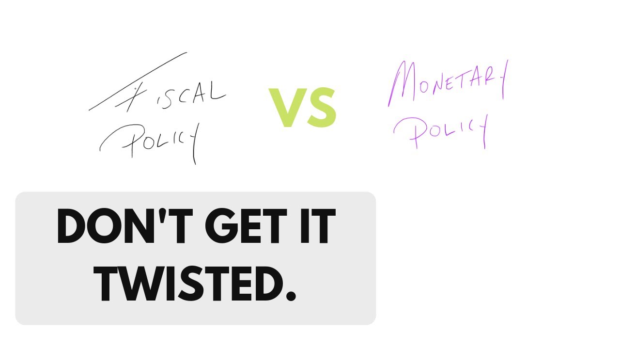 Fiscal and monetary policy explained - YouTube
