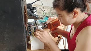 Repairing broken sound output parts of Nam Mon speakers