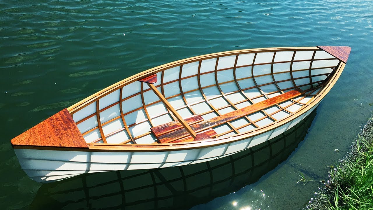 Building the "Lotus" Skin on Frame Canoe Timelapse - YouTube