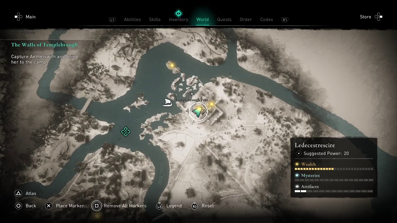 Карта сокровищ ледечестершир assassins creed valhalla