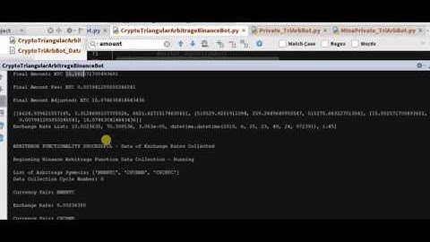 Crypto/Bitcoin Trading Bot - Triangular Arbitrage Trading Fees 2 Binance - Python Livestream