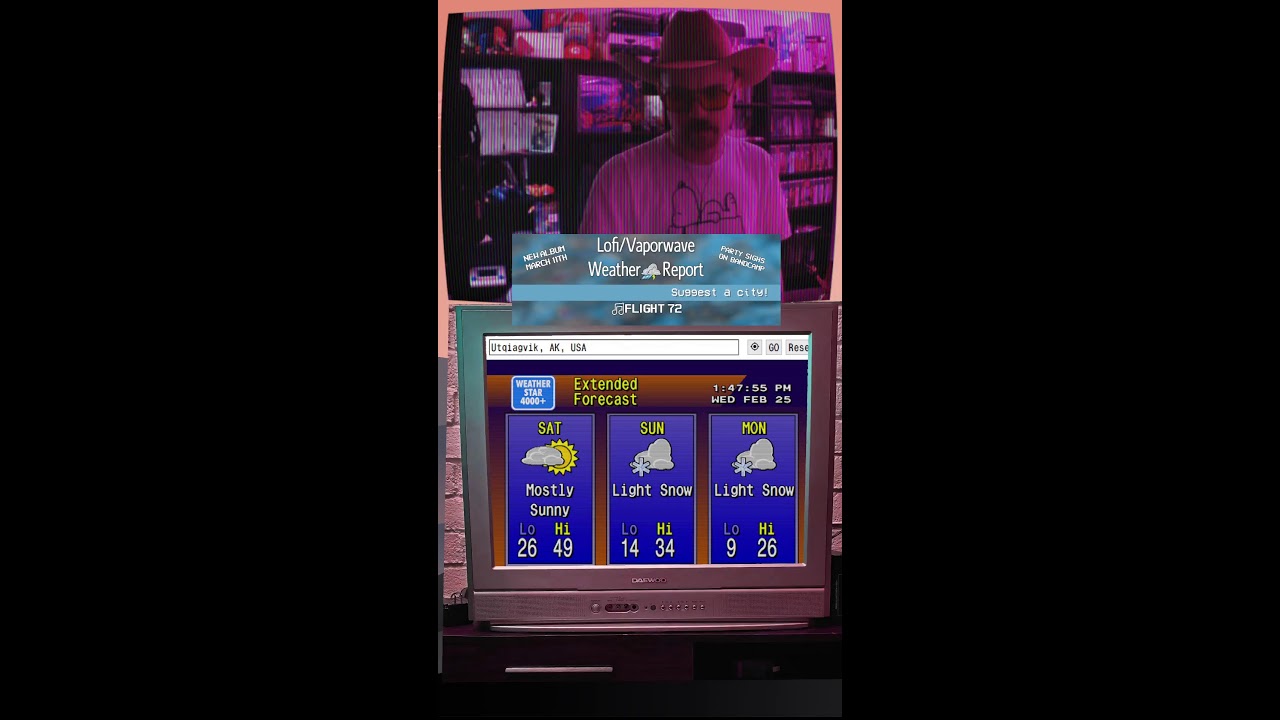 Lofi/Vaporwave Weather Report 2-25-2026