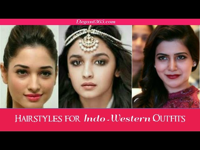 Indo western hairstyle