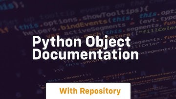 python object documentation