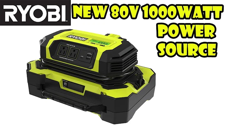 Transform Your DIY Projects with Ryobi's New 80v 1000w Power Source