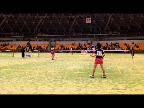 ★ソフトテニス　中学近畿インドア2013　女子　個人戦　決勝戦　竹田・中別府（大津中学）ー下江・浦口（太子東中学）