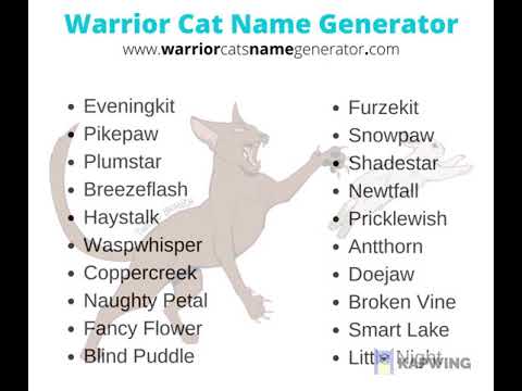 warrior cat clan name generators｜TikTok Search