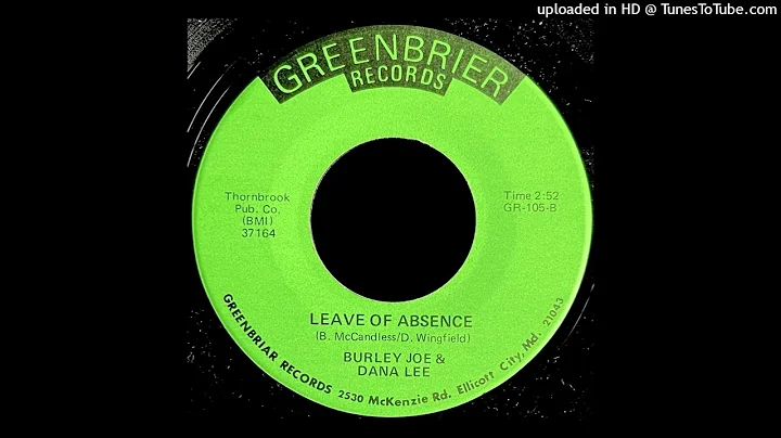 Burley Joe & Dana Lee - Leave of Absence - Greenbr...