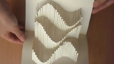 15 Pop Up Amazing Waves Card Tutorial , Origamic Architecture