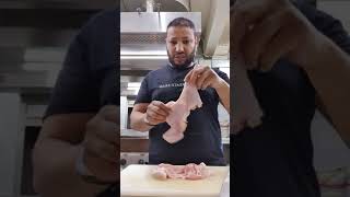 طريقه عمل الدجاج المشوي علي الفحم التقطيع والتتبيله chiken gril