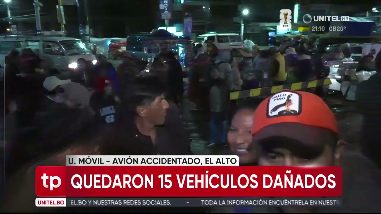 Al menos dos heridos fueron ingresados a terapia intensiva producto del accidente aéreo en El Alto