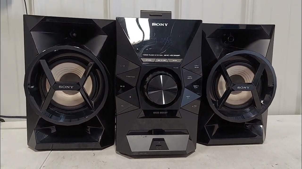 SONY MHC-EC619iP - YouTube