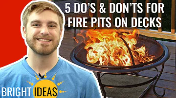 Is it safe to put a fire pit on your deck?