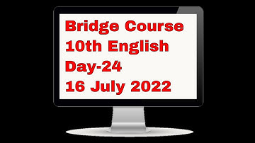 10th English Bridge Course Day-24