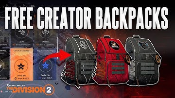 The Division 2 - Hoe krijg je Content Creator-rugzakken?